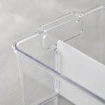Pestsafe Clear Pantry Storage Bins with Removable Dividers, 4 Pack - Image 2
