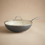 Pestsafe 12-Inch Ceramic Nonstick Wok Pan with Lid